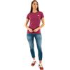 THE NORTH FACE NF0A87NH6EO W S/S Simple Dome Slim Tee T-Shirt Donna Cyber Berry Taglia S