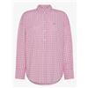 Sun 68 Sun68 Shirt Oversize Vichy L/S Camicia Rosa/Bia Donna