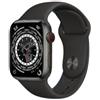 Apple Watch Series 6 Titanio 44 mm (2020) | GPS + Cellular | nero | Cinturino Sport nero