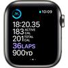 Apple Watch Series 6 Titanio 40 mm (2020) | GPS + Cellular | grigio siderale | Cinturino Sport nero