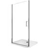 LANERI Parete Doccia Battente In Nicchia Vetro 8 mm Easy-clean Reversibile H 200 cm (79-83 cm)