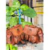 Fatto a mano Borsa da moto nera originale Goat Made By Expert Satchel regalo a sorpresa