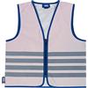 ABUS gilet di segnalazione lumino urban vest kids - gilet di sicurezza completamente riflettente per una migliore visibilità notturna - con cerniera - taglia m
