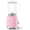 Smeg, Frullatore da Tavolo BLF03PKEU 1,5 L, 4 Velocità, 4 Funzioni Smoothie, Pulse, Tritaghiaccio e Autopulizia, Blocco Motore e Tappo Dosatore, Base Antiscivolo, Avvolgicavo Integrato, 800W, Rosa