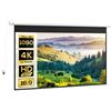 HOMCOM Telo per Proiettore 120" 16:9 Motorizzato con Telecomando Bianco