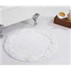 Better Trends Tappeto da bagno in 100% cotone, collezione Shaggy Border, ultra morbido, assorbente, ad asciugatura rapida, ideale per bagno, doccia, camera da letto, cane o zerbino, rotondo, 76,2 cm