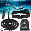 InemzTal Cintura premium per adulti per piscina, cintura da 3,5-8,5 m con elastici, aiuto per il nuoto per adulti, adatta per principianti e professionisti, per l'allenamento di nuoto