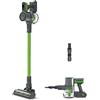Polti Forzaspira D-Power SR500, Scopa Elettrica Senza Fili, 2 in 1, Display Digitale, Programma Eco, Autonomia fino a 40 min, per Pavimenti e Pappeti, colore verde e grigio
