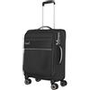 travelite carrello d'imbarco valigia a mano sostenibile, 4 ruote, MIIGO, carrello morbido per bagagli piccoli in materiale riciclato, chiusura TSA, 55 cm, 35 litri