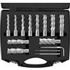 VEVOR Set di Punte per Svasatore 11 Pezzi Taglierina Anulare Accessori Weldon Diametro 11-27 mm Profondità di Foratura 50,8 mm in HSS, Punte 11 Pezzi per Trapano in Acciaio per Perforazione Magnetica