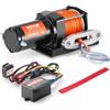 VEVOR Verricello Elettrico, Capacità di Tiro della Linea 1588 kg Verricello ATV/UTV 12 V CC Φ0,5 x 1188,7 cm 12 Fili in Corda Sintetica, Passacavo Alluminio, Telecomando Cablato, Traino UTV ATV Barca