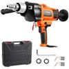 VEVOR Trapano a Carotaggio Diamantato Portatile, con Diametro di Perforazione 20 a 180 mm Macchina Carotatrice per Calcestruzzo Robusto 2600 W con Custodia per Trasporto, per Perforare Calcestruzzo