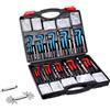 VEVOR Kit di Riparazione Filetti, Set di 338, Set di Strumenti di Riparazione Filetti SAE e Metrico Elicoidale M5 M6 M8 M10 M12 1/4 5/16 3/8 7/16 1/2 Pollici, Set di Riparazione Filetti, HSS Trapano