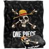 One Piece Jolly Roger Logo Coperta super morbida al tatto setoso - 152 x 127 cm