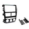 G.M. Production Mascherina autoradio monitor Doppio 2 Din solo Toyota Yaris dal 2018 Nero lucido