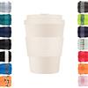 Ecoffee Cup 12oz 350ml Ecoffee Cup Riutilizzabile Eco-Friendly 100% a base vegetale tazza di caffè con coperchio e manica in silicone - Tazza da viaggio senza melamina, Waicara