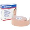 ESSITY ITALY SpA Benda adesiva leukotape k per taping fisioterapico larghezza 2,5 cm lunghezza 5 m color carne in rotolo - LEUKOTAPE - 913175535