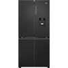 Haier Frigorifero Americano Side by Side Capacità 467 Litri Classe energetica D Raffreddamento No Frost colore Nero - HCR7818DWPT Cube 83 Serie 7