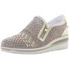 Valleverde 36213 Mocassini Casual Donna Scamosciato Tortora Tacco Zeppa 5Cm Suola Gomma