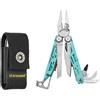 Leatherman Signal Multi-Tool - 19 Strumenti per il Campeggio e la Sopravvivenza - Blu chiaro con Fodero in Nylon