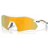Oakley Occhiali Oakley Radar plate bianco lucido lente prizm 24k polarizzata