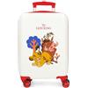Disney Joumma Simba & Friends Valigia da cabina bianca 33 x 50 x 20 cm Rigida ABS Chiusura a combinazione laterale 28,4 L 2 kg 4 ruote doppie bagaglio a mano, bianco, Valigia cabina
