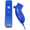 SATKIT - Telecomando Wii Remote + Nunchuck compatibile Wii, colore: blu