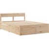 vidaXL Giroletto con Cassetti 120x200 cm in Legno Massello di Pino, giroletto con cassetti, arredo Camera da Letto, Letto Contenitore