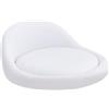 DimyFew Parti di Ricambio per Sedia Sgabello Rotondo Schienale Basso per Cucina in Pelle PU, Bianco