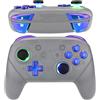 eXtremeRate Pulsanti Luminosi Multicolori per Nintendo Switch Pro,Levette Analogiche D-pad Tasti ABXY ZR ZL L R Trigger DTFS LED Kit per NS Switch Pro Controller(Senza Joycon)-Camaleonte Viola Blu