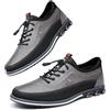 Asifn Uomo Oxford Eleganti Mocassini Scarpe da Ufficio Casual in Pelle da Comodo da Passeggio Traspirante Classici da Lavoro con Lacci Britannici Grigio 49 EU