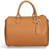 Chicca Borse Borsa Donna a Mano Pelle con Tracolla Bauletto, Cuoio