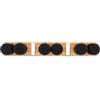 Full Circle Get A Grip - Organizer per mocio e scope, montaggio a parete, per cucina o armadio, supporto leggero in bambù per scopa con pioli in schiuma, facile da installare, piccolo