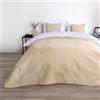 OHS Copriletto per letto singolo Leaf Pinsonic, beige, trapunta per letto matrimoniale, divani, sedie, divani, coperta leggera super morbida e confortevole, 150 x 200 cm