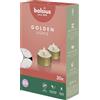 Bolsius Candele tealight Bolsius con contenitore dorato - Confezione da 30 - 8 ore di combustione - Candele decorative per la casa - Senza profumo - Con cera vegetale vegana - Senza olio di palma