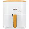 JOCCA - Friggitrice ad aria calda 5L| Friggitrice senza olio| Air Fryer| Timer| Temperatura regolabile| Cucina Sana| (Bianco Nature)
