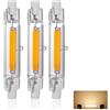 Generico Lampadine LED R7S 78mm 10W, 230V Dimmerabile LED COB Lamp, Bianco Caldo 3000K 1000 Lumen, Equivalente Lampada Alogena J78 100W, Fascio 360°, Riflettore di Ricambio Proiettore Lineare Luce, 3pcs