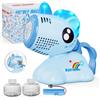 Panamalar Unicorno Luce Fino Macchina Bolla per Bambini, Macchina Automatica Oscillante per Bolle di Sapone con 10000+ Bolla/Batteria Ricaricabile/Soluzioni per Feste All'aperto Matrimoni-Blu