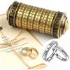 TUPARKA 5 pz Da Vinci Codice Mini Cryptex San Valentino Interessante Creativo Regali di Compleanno Romantici per Lei (Bronzo)