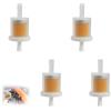 MALOUSUN Set di 4 filtri benzina universali da 8 mm, filtro benzina per trattore, filtro carburante diesel per moto, tosaerba e ciclomotori, filtro in linea per motori Briggs & Stratton, compatibile con filtro