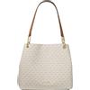 Michael Kors Kensington Borsa A Tracolla Bianco, Borsetta Donna, Unica