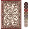 HANSE Home Tappeto a pelo corto, stile orientale, per soggiorno, camera da letto, colore crema/rosso, 120 x 160 cm