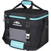 INSMEER Grande borsa frigo da 40 l, 60 lattine, pieghevole, con coperchio rigido in EVA per bevande, borsa termica per bevande, borsa termica per 4 persone, campeggio, spiaggia, viaggi