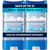 Gillette Clear Gel Cool Wave Antiperspirant and Deodorant 2 count 3.8 oz