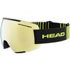 HEAD Unisex Adult F-LYT - Occhiali da sci e snowboard, colore: Lime/nero, M