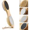 PHOGARY Raspa Piedi per rimuovere il callo della pelle dura, 4 in 1 Strumenti per pedicure con pietra pomice, lima di carta vetrata, lima per piedi in metallo e scrubber