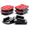 Sametop Supporto Adesivo Attacco 3M Casco Attacchi Curvi Piatti Compatibile con GoPro Hero 13 12 11 10 9 8 7 6 5 4 Session DJI Osmo Telecamere D'azione - 6 Pezzi
