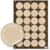 Logbuch-Verlag 24 adesivi rotondi vuoti scrivibili color beige fai da te bricolage per pacchi regalo spezie marmellata decorare scrivere nome segnaposto 3,2 cm