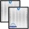 BRUVISH (2 Pezzi) Vital 100S Filtri di Ricambio Compatibili con Purificatore d'aria LEVOIT Vital 100S, LAP-V102S-WEU, Filtro HEPA Vital 100S H13, Filtri a Carbone Attivo 3 in 1, Sostituiscono #Vital 100S-RF