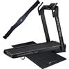 JK FITNESS SUPERCOMPACT 48 BLACK + TAPPETINO INSONORIZZANTE E FASCIA CARDIO IN OMAGGIO Tapis Roulant